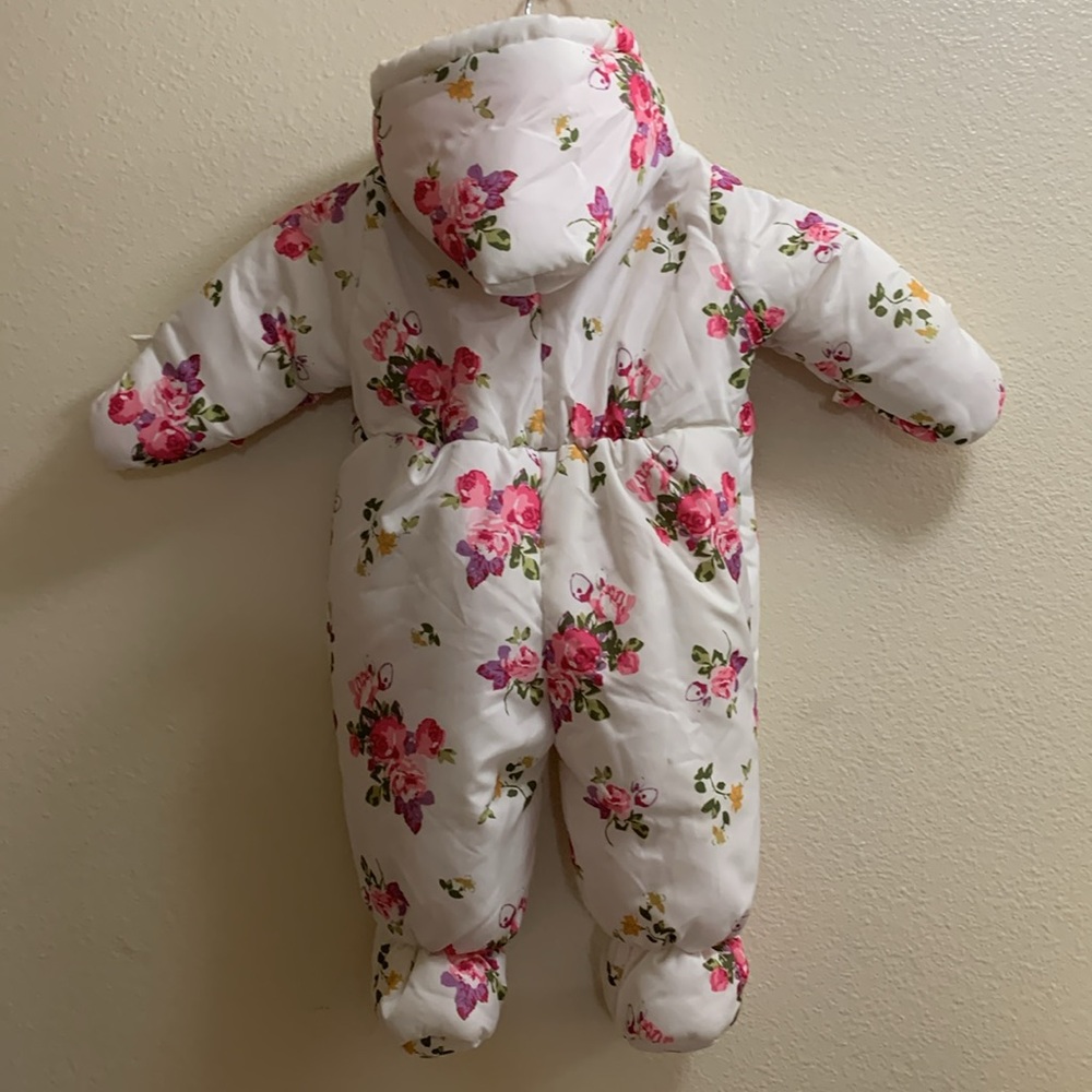 Rothschild Floral Kids Snowsuit - White and Pink - Picture 5 of 12